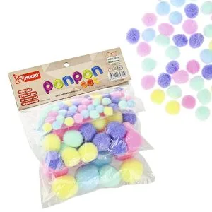 Mikro Pastel Renk Ponpon 3''lü Ppc-123