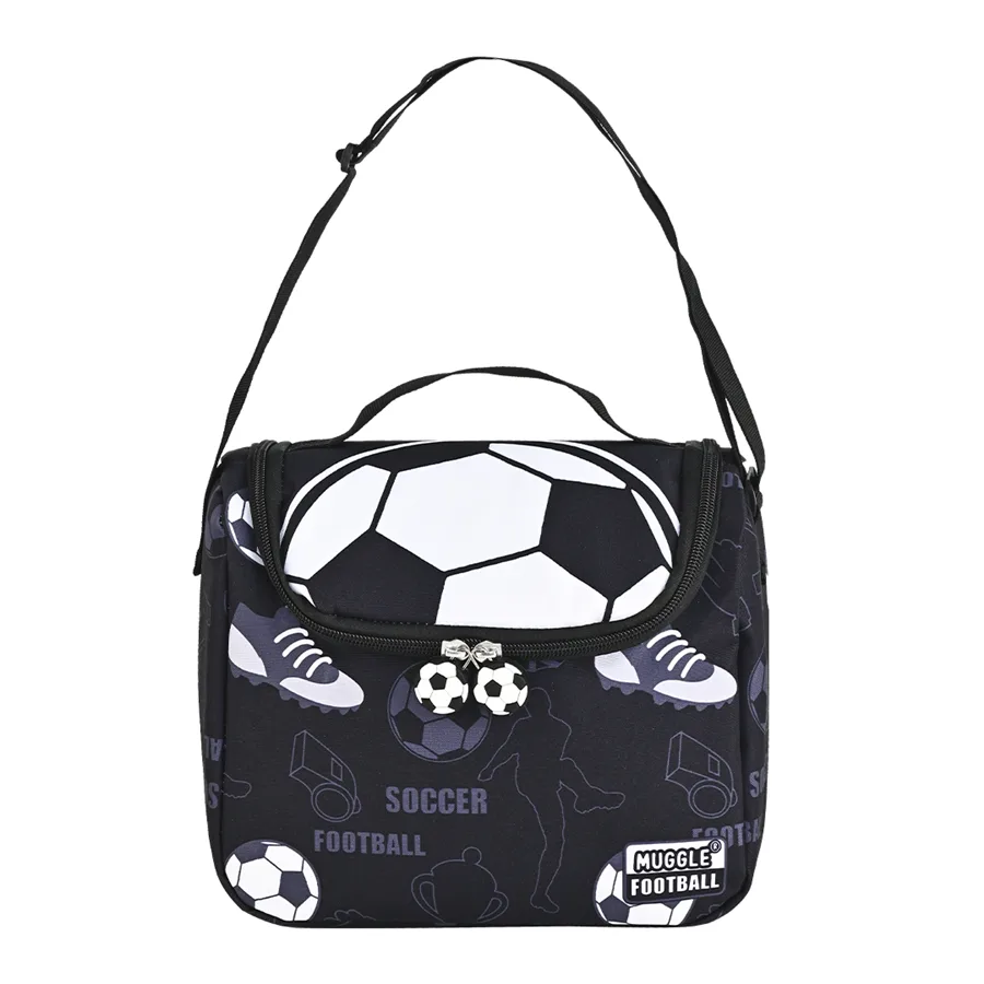 Bubbles Football Teams Siyah Beyaz Beslenme Çantası Mu-7320