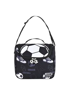 Bubbles Football Teams Siyah Beyaz Beslenme Çantası Mu-7320