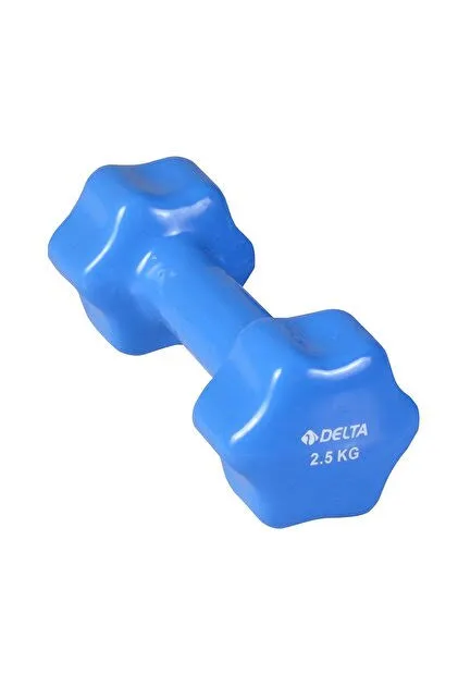 Delta 2.5 Kg Pvc Demir Dumbbell(dambıl) Tekli Mavi Vkd325