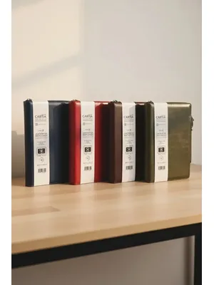 Cartıa 13x21 Defterli Cüzdan Kabı 2 Defter+ Kalem (a Model)