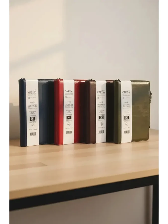 Cartıa 13x21 Defterli Cüzdan Kabı 2 Defter+ Kalem (a Model)