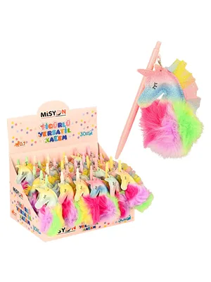 Misyon 0.7 Versatil Kalem Peluş Unicorn Figürlü Msy-0378