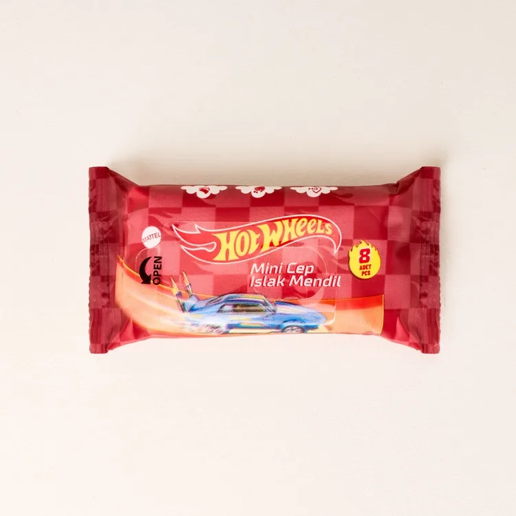 Hotwheels Mini Cep Tipi Islak Mendil 8"li