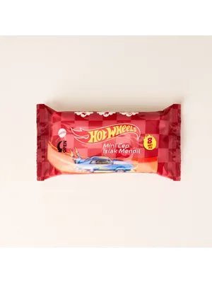 Hotwheels Mini Cep Tipi Islak Mendil 8"li