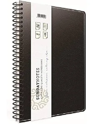 Gıpta Sunday Notes A4 Deri Kapak Spiralli Defter Kareli 140 Yp 5045