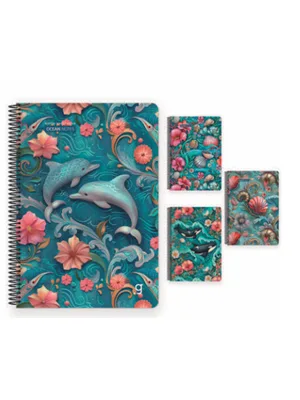 Gıpta Ocean Notes A4 Karton Kapak Spiralli Defter Kareli 80 Yp 7405