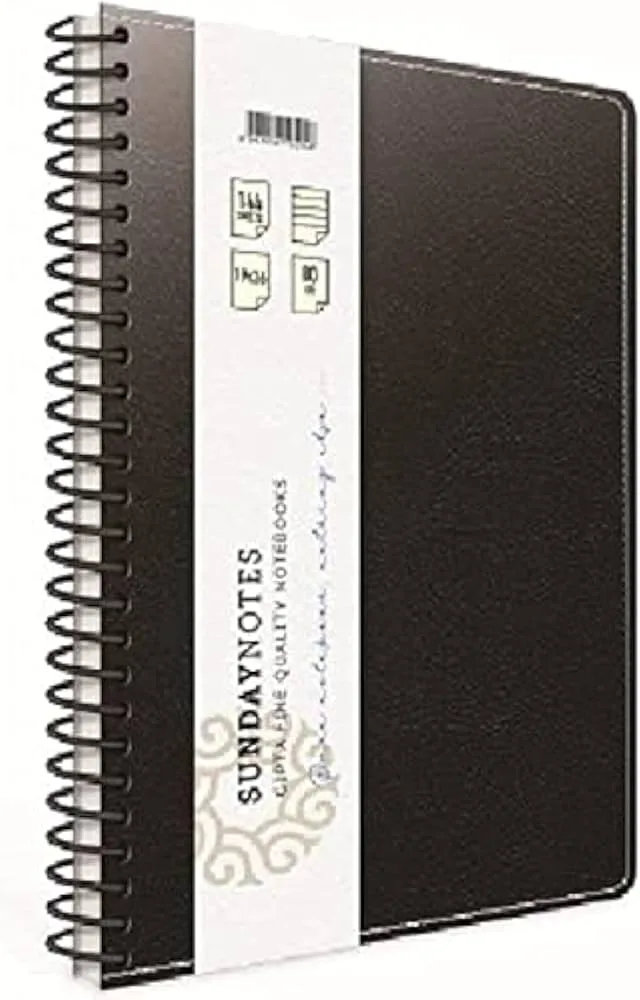 Gıpta Sunday Notes 17x24 Deri Kapak Spiralli Defter Çizgili 140 Yp 5041