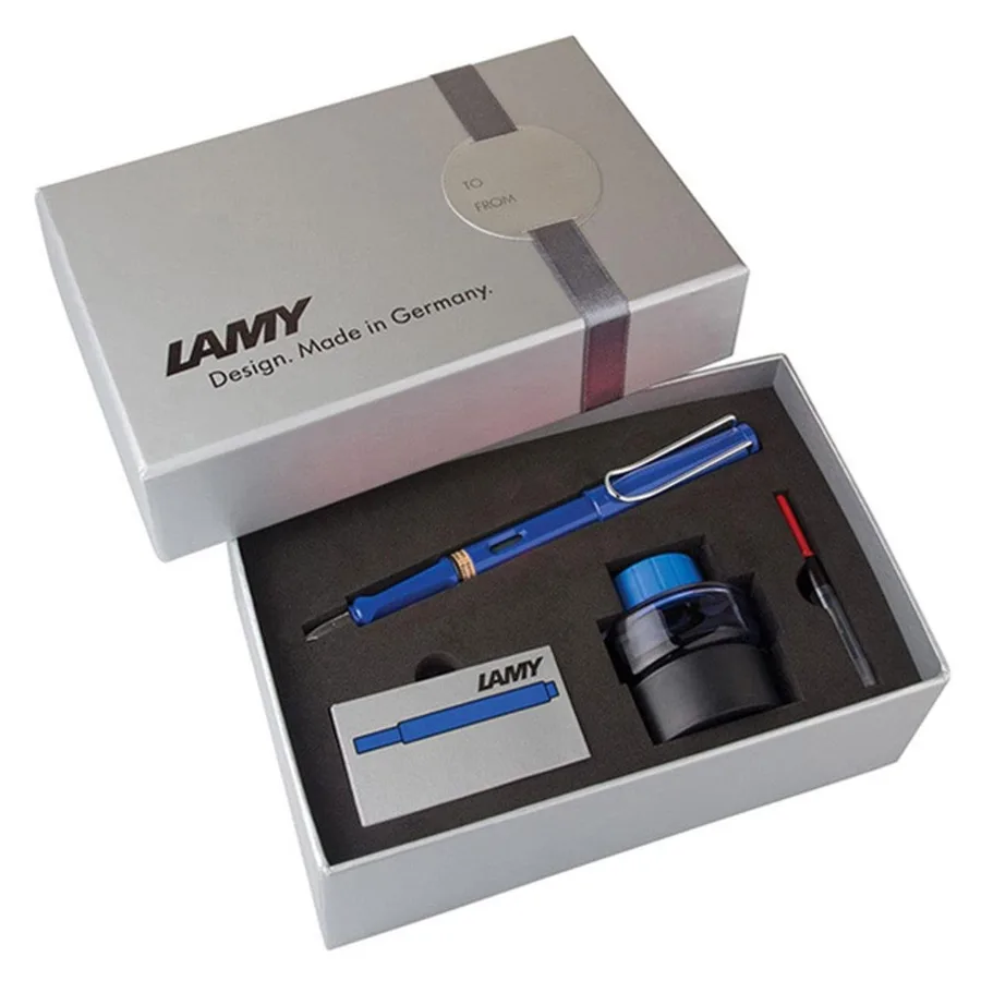Lamy Safari Dolma Kalem+mürekkep+kartuş Mavi S14ds-m