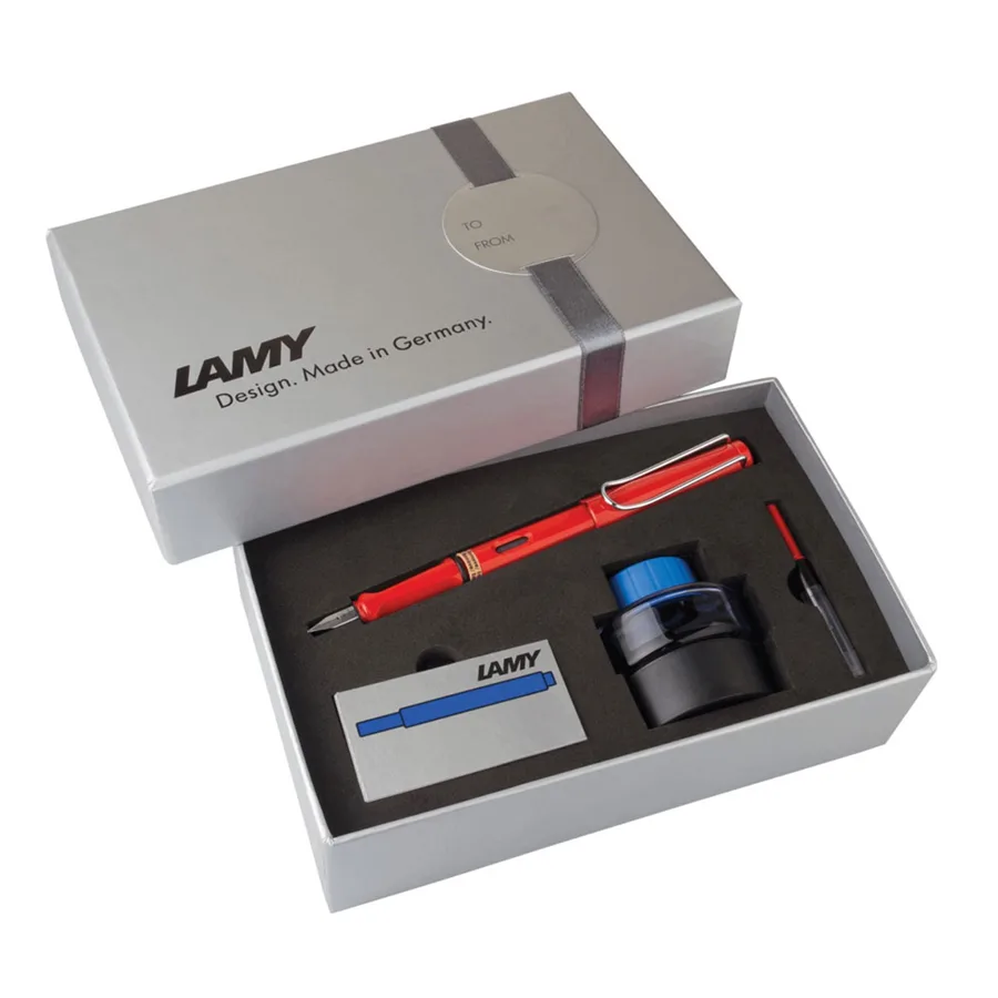 Lamy Safari Dolma Kalem+mürekkep+kartuş Kırmızı S16ds-m