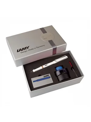 Lamy Safari Dolma Kalem+mürekkep+kartuş Beyaz S19bds-m