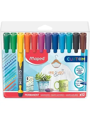 Maped Permanent Marker Set 12 Li Karışık 4547