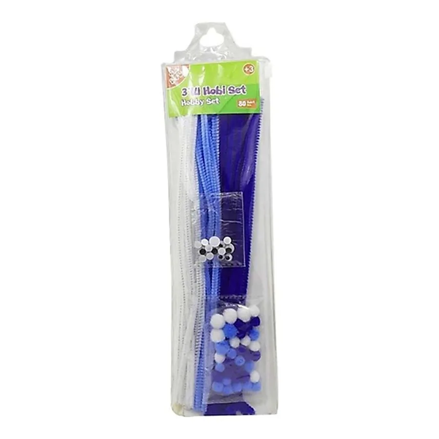 Bubu Şönil-ponpon-oynar Gözlü Hobi Set 80 Li Bubu- Hs0023