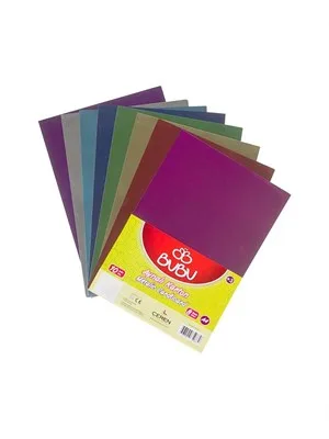 Bubu A4 Hologramlı Karton Karışık Renk 10 Lu Fk0020
