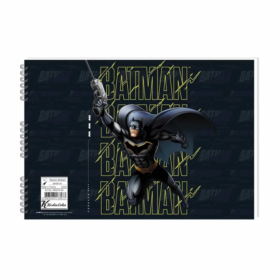 Keskin Color Batman 25x35 Cm Spiralli Resim Defteri 15 Yp 300215-09