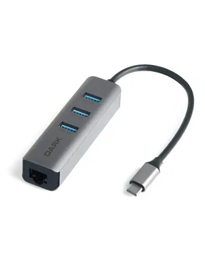 Dark Dk-ac-u31x3gl Usb 3.1 Type-c Girişli Gigabit Ethernet ve Usb Hub Çoğaltıcı