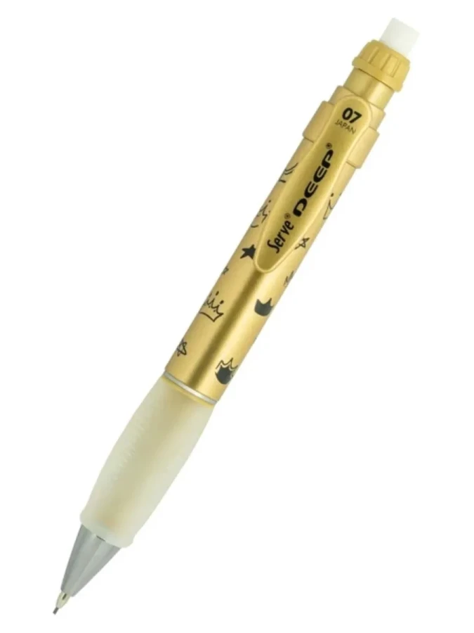 Serve Deep Premium Metalik Sketch Seri 0.7 Versatil Kalem Royal Gold-crown 07-dmaltın