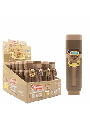 Mikro Cappybara Kalemtraşlı Sürgülü Silgi Er-9433