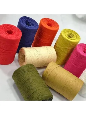 Unıversal Renkli Doğal Rafya 200 Gr Muh.renkler