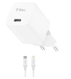 Ttec 2scg30lb 30w 150 Cm Usb-c Kablo ve Type-c Şarj Adaptörü Set Beyaz