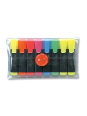 Faber Castell Fosforlu Kalem 8 Li Takım (6+2 Li Poşet) 154862
