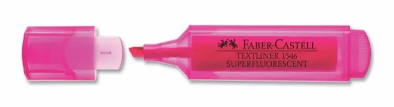 Faber Castell Fosforlu Kalem Şeffaf Kasa Pembe 154628