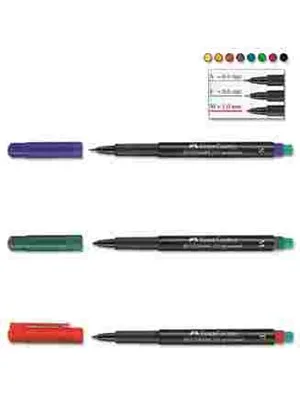 Faber Castell Permanent Kalem (f) Kırmızı