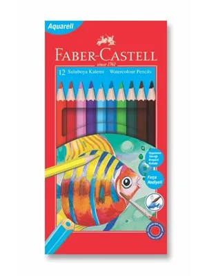 Faber Castell Aquarel Boya Kalemi 12 Renk 110622