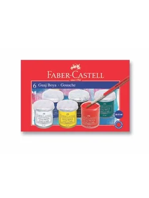 Faber Castell Red Guaj Boya 6 Lı 160400