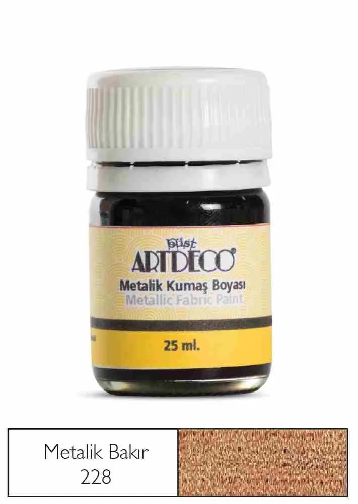 Artdeco 25 Ml Metalik Kumaş Boyası Bakır 11a-228