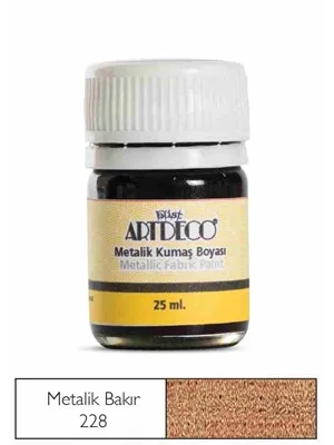 Artdeco 25 Ml Metalik Kumaş Boyası Bakır 11a-228