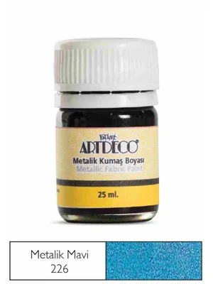 Artdeco 25 Ml Metalik Kumaş Boyası Mavi 11a-226