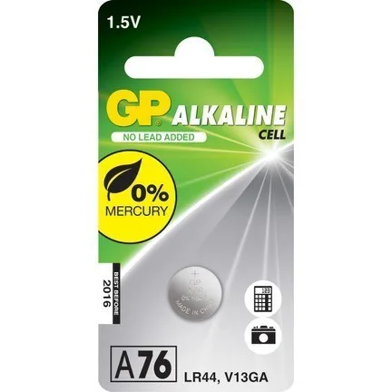 Gp Lr44 A76 1.5 Volt Pil 2016