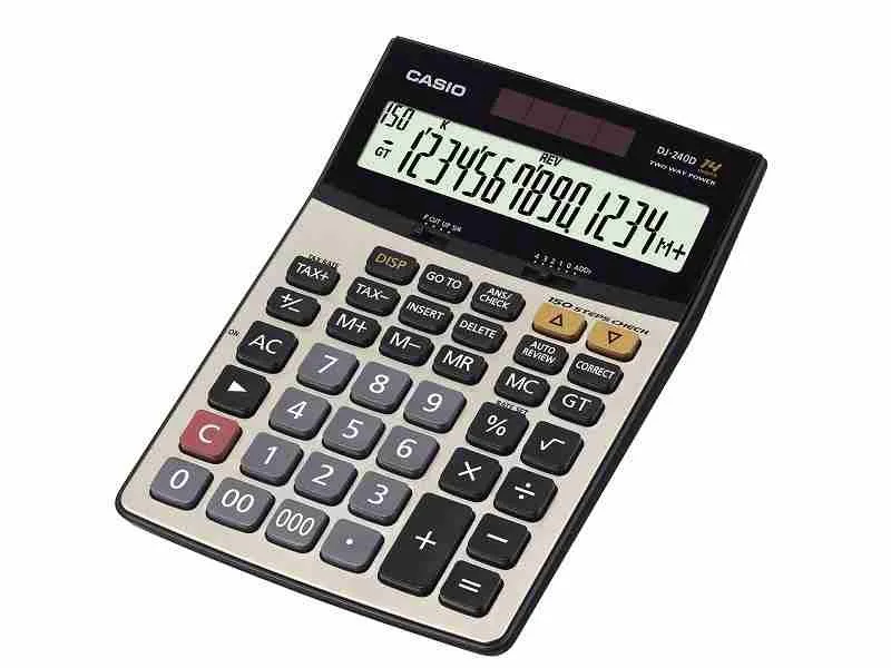 Casio Dj-240d Plus Hesap Makinesi 14 Hane