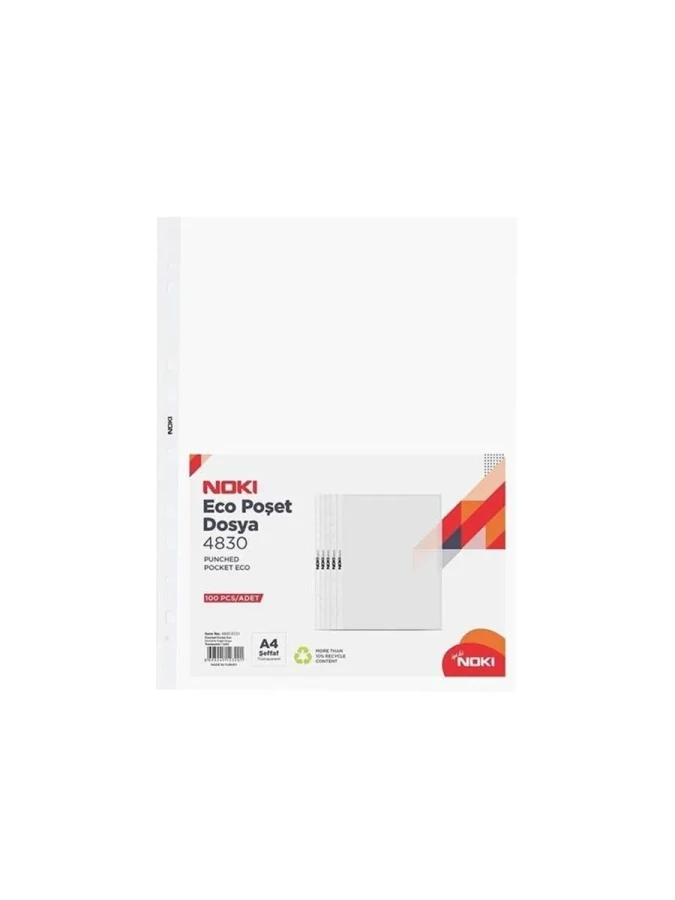 Noki Eco A4 Poşet Dosya 100 Lü 4830-eco