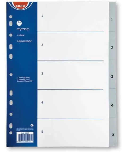 Noki 1-5 Rakamlı Seperatör 59205