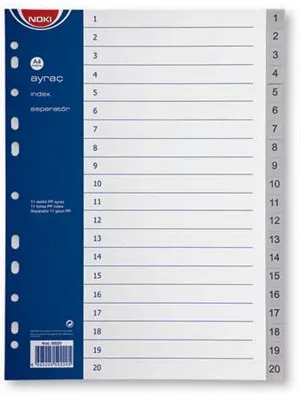 Noki 1-5 Rakamlı Seperatör 59205