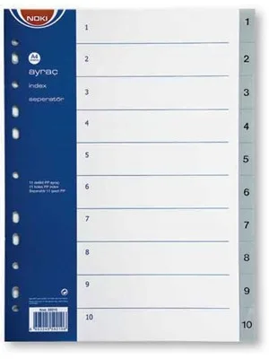 Noki 1-12 Rakamlı Seperatör 59212