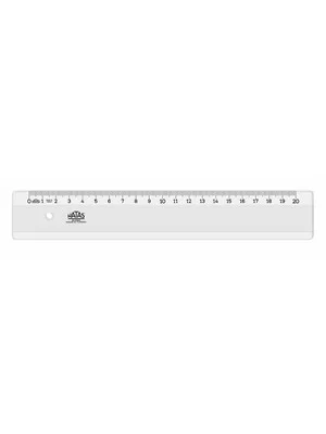 Hatas 20 Cm Geniş Plastik Büro Cetveli