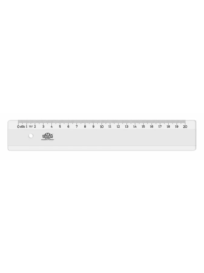 Hatas 20 Cm Geniş Plastik Büro Cetveli