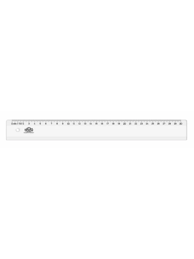 Hatas 30 Cm Geniş Plastik Büro Cetveli Akrilik 0160