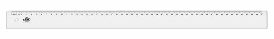 Hatas 50 Cm Geniş Plastik Büro Cetveli 0170