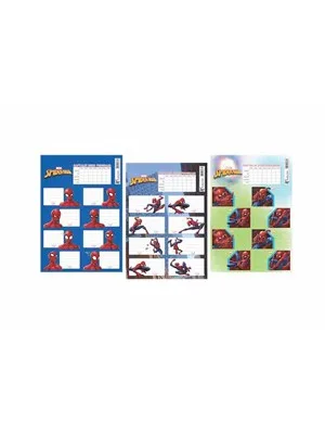 Keskin Color Spıderman Okul Etiketi Ders Programlı 3 Lü 200130-06