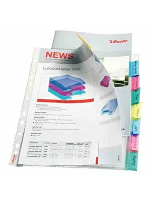 Esselte Ayraçlı Poşet Dosya 8 Renk Slt-414150