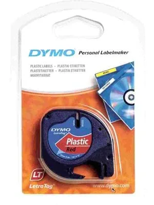 Dymo 12 Mmx4m Plastik Kırmızı 91203