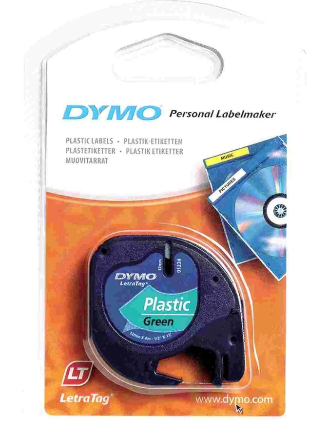 Dymo 12 Mmx4m Plastik Şerit Yeşil 91204