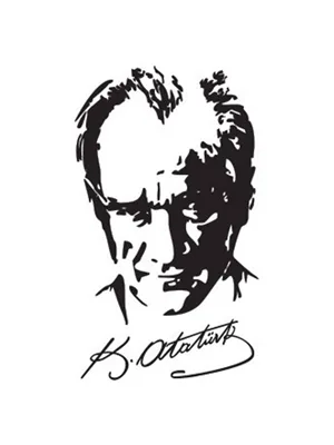 Svn Ata Silüet Folyo Sticker No:1