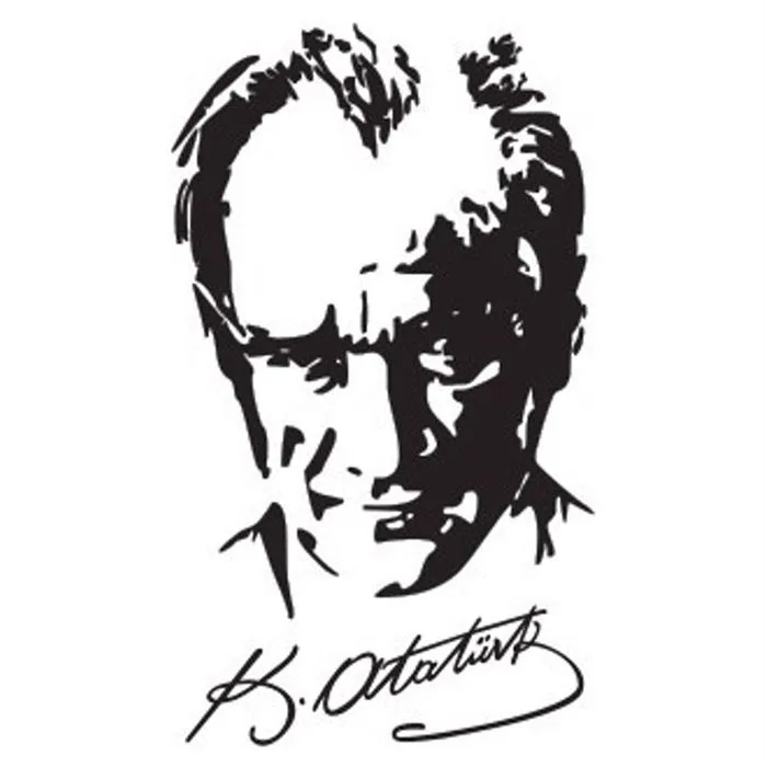 Svn Ata Silüet Folyo Sticker No:1