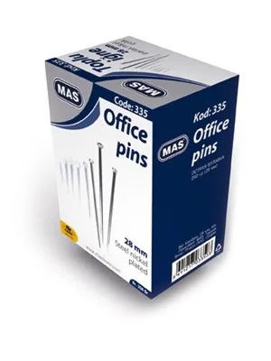 Mas Toplu İğne 250 Gr Nikelli 28 Mm 335