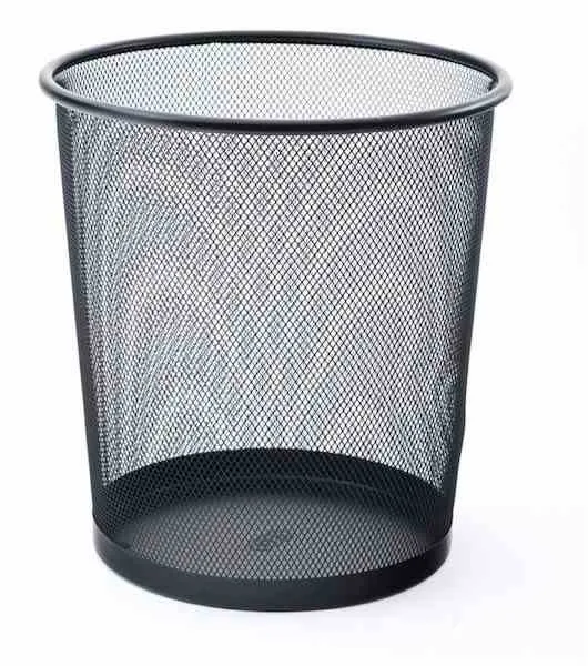 Mas Çöp Kovası Metal Tam Delikli 10 Lt Siyah 854